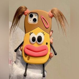 Quirky 3D Cartoon Character Phone 15 Pro Max Case